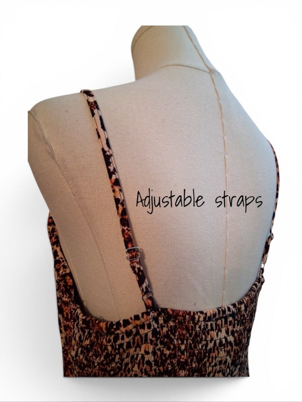 ANGIE Maxi Dress - Animal Print - Womens Large - brown orange cream - Picture 5 of 9